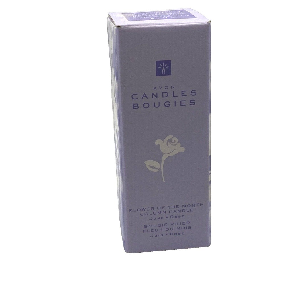 Avon Candles Bougies Flower Of The Month June Rose NIB 2000